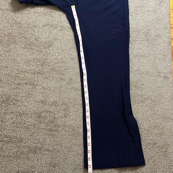 Eileen Fisher Navy Pant Elastic Waistband Pant with Side Slits Size S - Picture 7 of 11